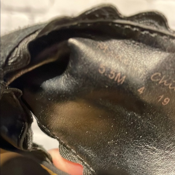 Jack Rogers Black Sueded Mules with Wooden Heel Sz 5.5 - Picture 9 of 9